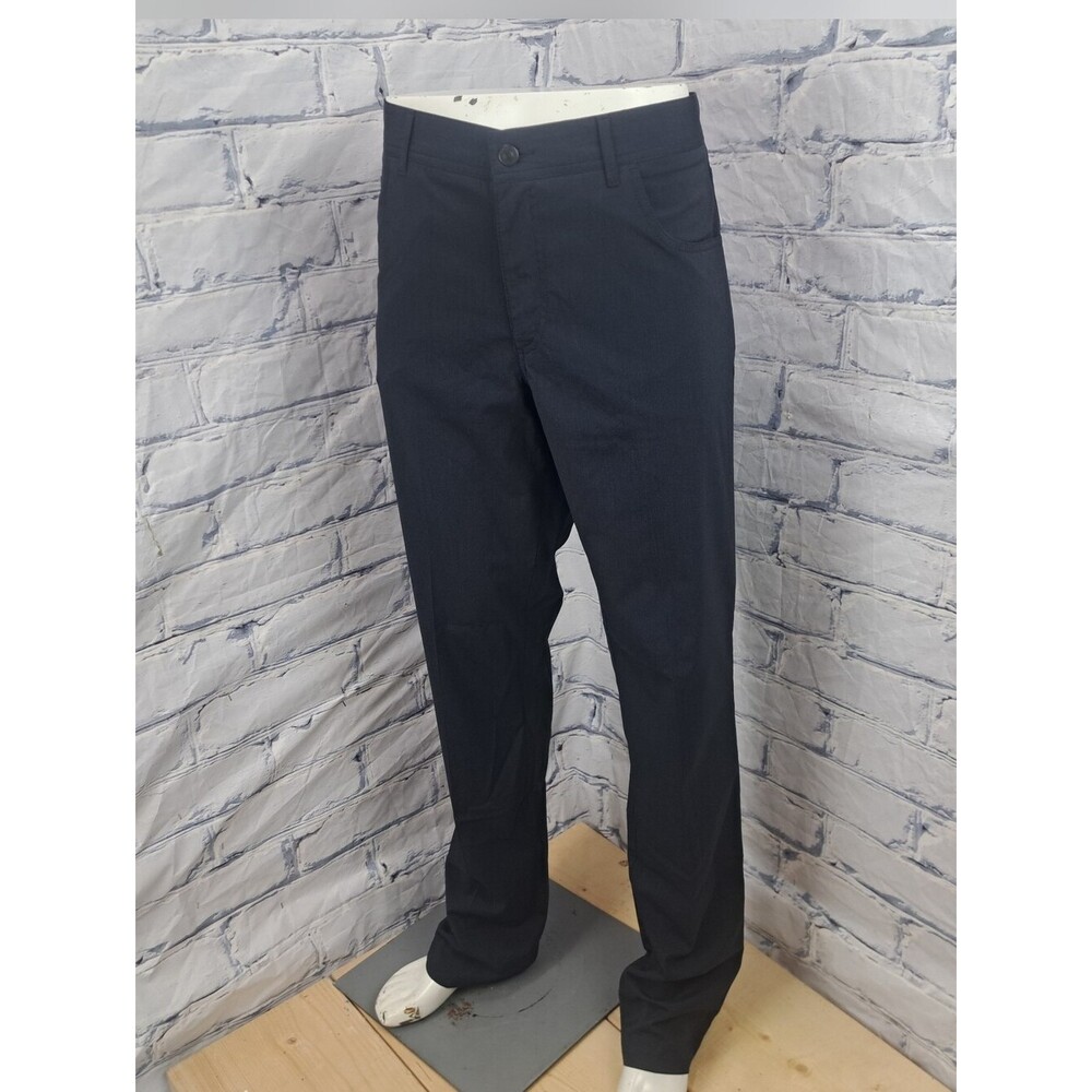 Alberto Men's Stone Modern Fit Pants Ceramica Structure Dark Navy Size 36x36